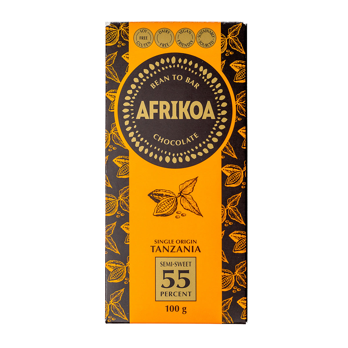 Afrikoa 55% Semi Sweet Dark Chocolate