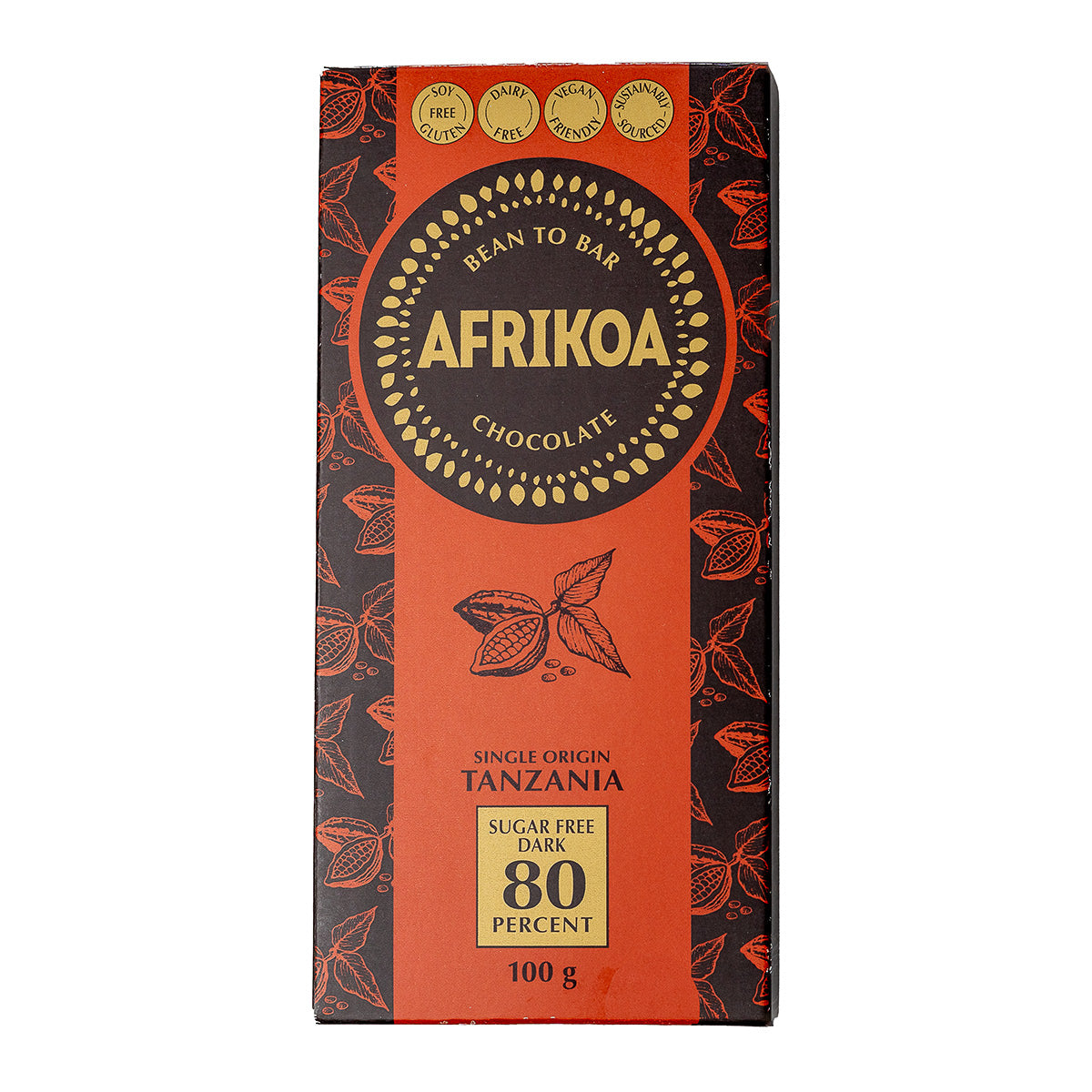 Afrikoa 80% Sugar Free Dark Chocolate