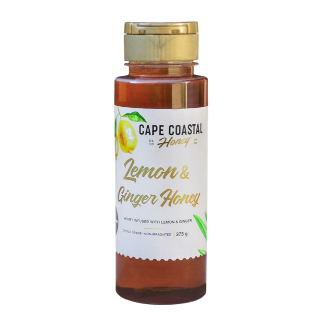 Cape Coastal Lemon & Ginger Honey 375g Squeeze