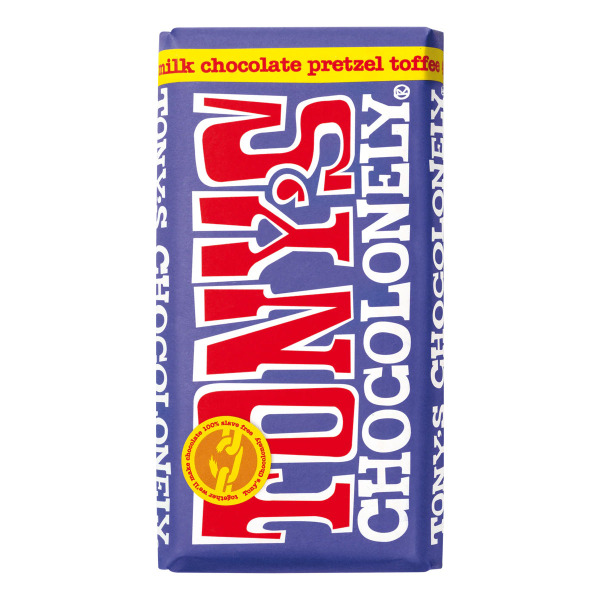 Tony's Chocolonely Dark Milk Pretzel Toffee 42%